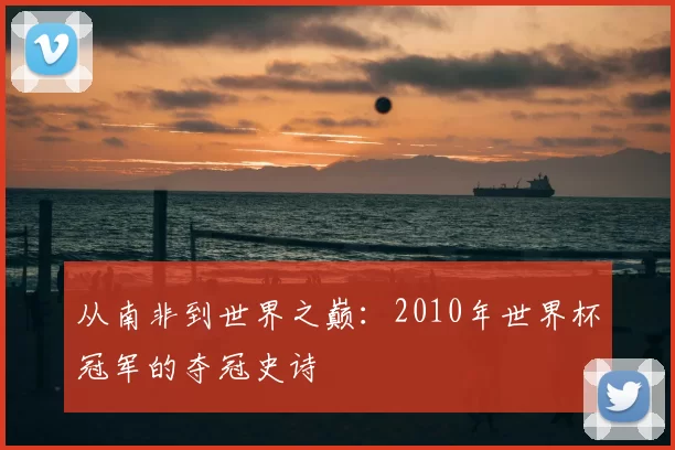 从南非到世界之巅:2010年世界杯冠军的夺冠史诗