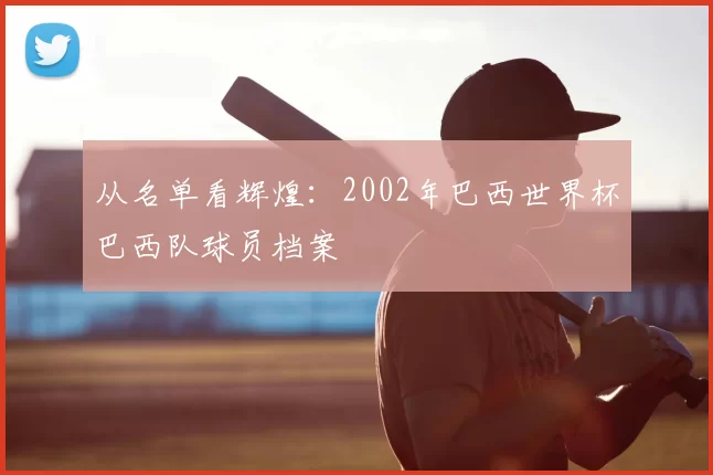 从名单看辉煌:2002年巴西世界杯巴西队球员档案